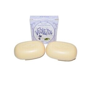 Saponificio Artigianale Fiorentino Violetta Lavender Scented Bar Soap Set NEW